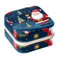 thumbnail image 1 of Santa Claus Travel Portable Square Jewelry Organizer with Storage Box | Jewelry Display and Box for Rings, Earrings, Necklaces, Bracelets - Suitable for Girls and Women, 1 of 6