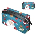 thumbnail image 1 of Santa Claus USB Organizer Oxford Cloth Waterproof Electronic Gadget Storage Bag 5.9x9.44x3.14 in Hard Drive Case Portable Small Box Cell Phone Charger Cord Organizer, 1 of 6