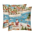 thumbnail image 1 of Santa Claus Velvet Throw Pillow Covers Set of 2 | Unique Patterns in 16x16, 18x18, 20x20 Inches |for Home Decor and Gifts | Includes Pillow Inserts | Throw Pillow Inserts Included, 1 of 6