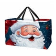 thumbnail image 1 of Santa Claus Versatile Oxford Cloth Reusable Storage Box - Foldable, Large Capacity Beach Bag, Shopping Bag, and Decorative Box, 1 of 7