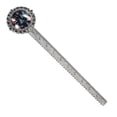 thumbnail image 1 of Santa Claus Vintage Silver Lace-Edged Bookmark - Gift for Readers and Book Lovers, 1 of 5
