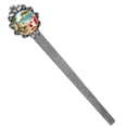 thumbnail image 1 of Santa Claus Vintage Silver Lace-Edged Bookmark: a Gift for Readers and Book Lovers - Book Accessories, Bookmarks, 1 of 5