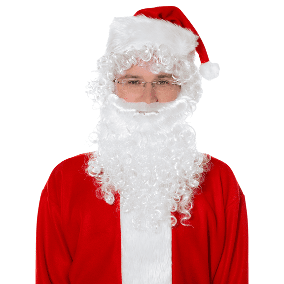 Santa Claus Wig And Beard Costume Accessory Set