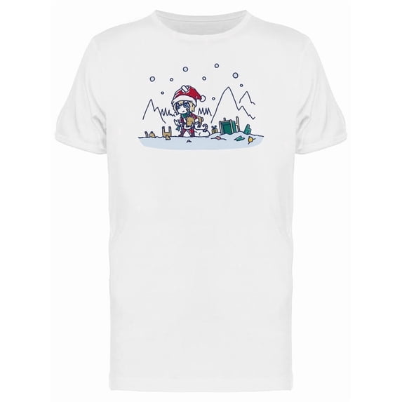 Santa Claus Young Teen T-Shirt Men -Image by Shutterstock, Male Large
