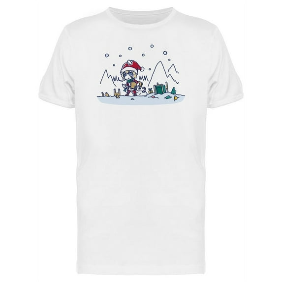 Santa Claus Young Teen T-Shirt Men -Image by Shutterstock, Male Small