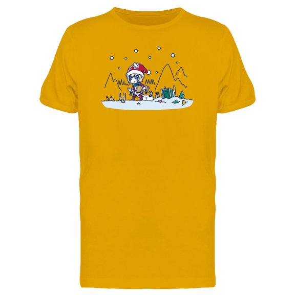 Santa Claus Young Teen T-Shirt Men -Image by Shutterstock, Male Small