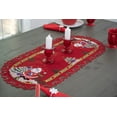 thumbnail image 1 of Santa Claus and Christmas Trees on Red Table Runner (16" x 35"/53"), 1 of 5