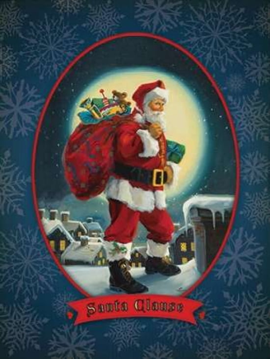 Santa Clause Canvas Art - Susan Comish (18 x 24)