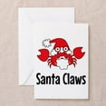 thumbnail image 1 of Santa Claws Holiday Card with Crab Design – Fun Christmas Greeting – Blank Inside, Envelope Included – Perfect for Friends and Family, 1 of 2