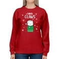 thumbnail image 1 of Santa Claws Women Sweatshirt, Female Medium, 1 of 4