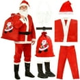 thumbnail image 1 of Santa Clothes For Luxurious Velvet Piece With Elegant Court Style Design For Cosplay Party, 1 of 8