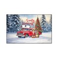thumbnail image 1 of Santa is Coming Abyssinian Merry Christmas Xmas Noel Truck Tree Indoor Rug Cat Lover Kitten Owner Gifts Carpet Living Bed Room Sofa Home Decor - 02023, 1 of 5