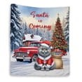 thumbnail image 1 of Santa is Coming British Shorthair Merry Christmas Xmas Noel Truck Tree Quilt Blanket Cat Lover Kitten Owner Gifts Cozy Comforter Throw Blanket - 02023, 1 of 5