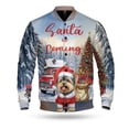 thumbnail image 1 of Santa is Coming Yorkshire Terrier Merry Christmas Xmas Noel Truck Tree All Over Print 3D Baseball Jacket Yorkie Dog Lover Gifts Bomber Jacket Softball - 02023, 1 of 6