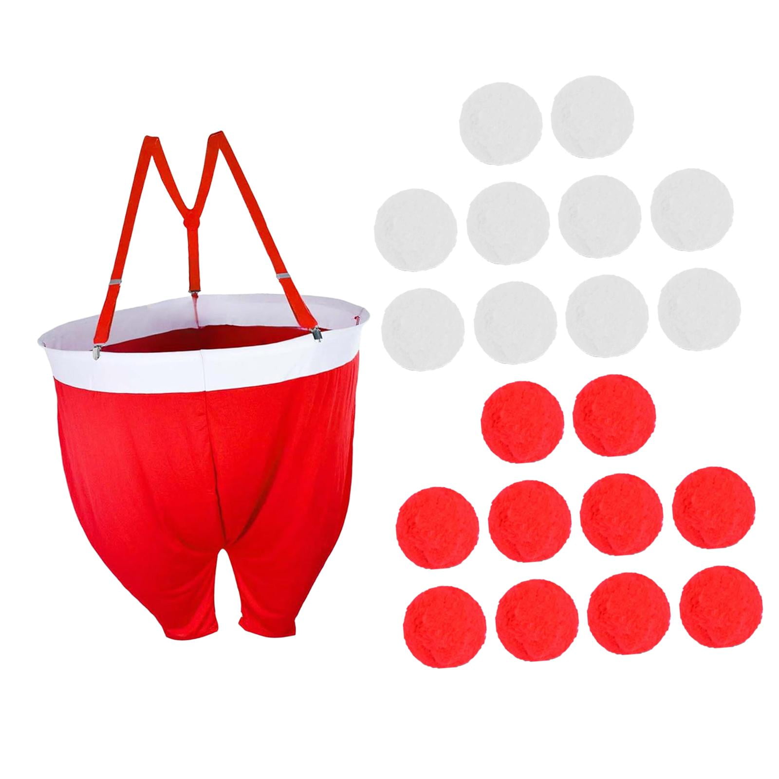 Santa Costume Santa Pants Christmas Decorations Fabric Toss Game Set for Family Holiday Indoor Outdoor Use