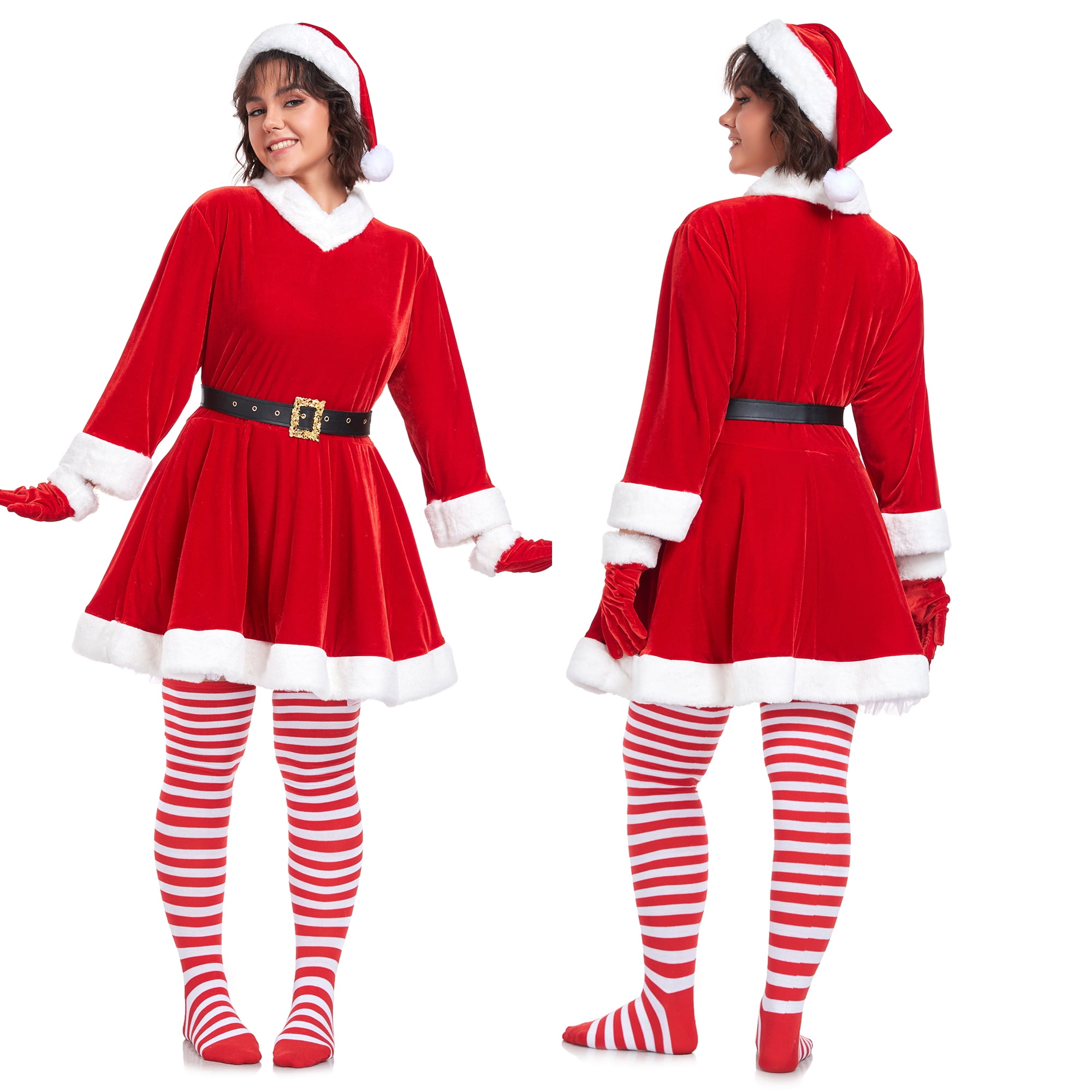 Santa Costume for Women Mrs. Santa Claus Costume Cosplay Christmas