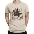 thumbnail image 1 of Santa Cowboy Rodeo Festive T-shirt Men's, 1 of 4