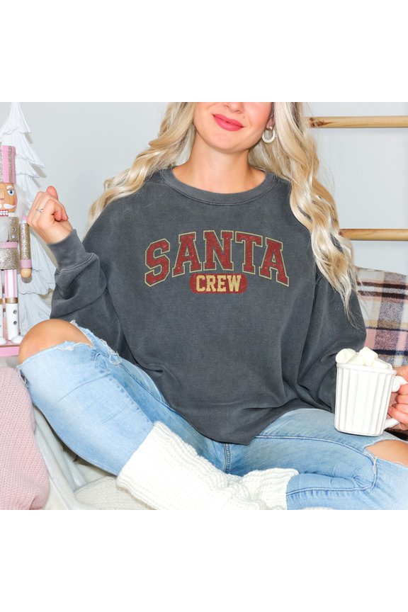 Santa Crew | Garment Dyed Sweatshirt