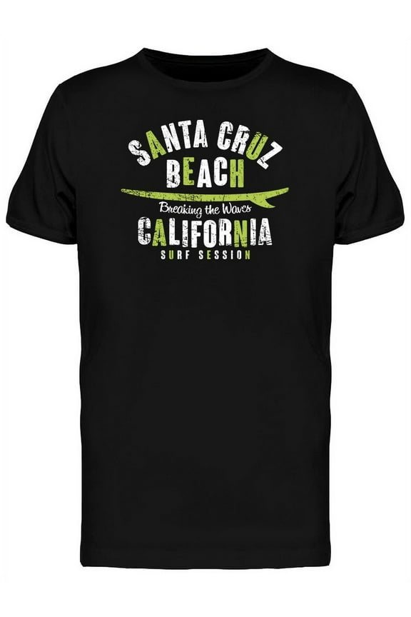 Santa Cruz Beach Surfing In Cali T-Shirt Men -Image by Shutterstock, Male x-Large
