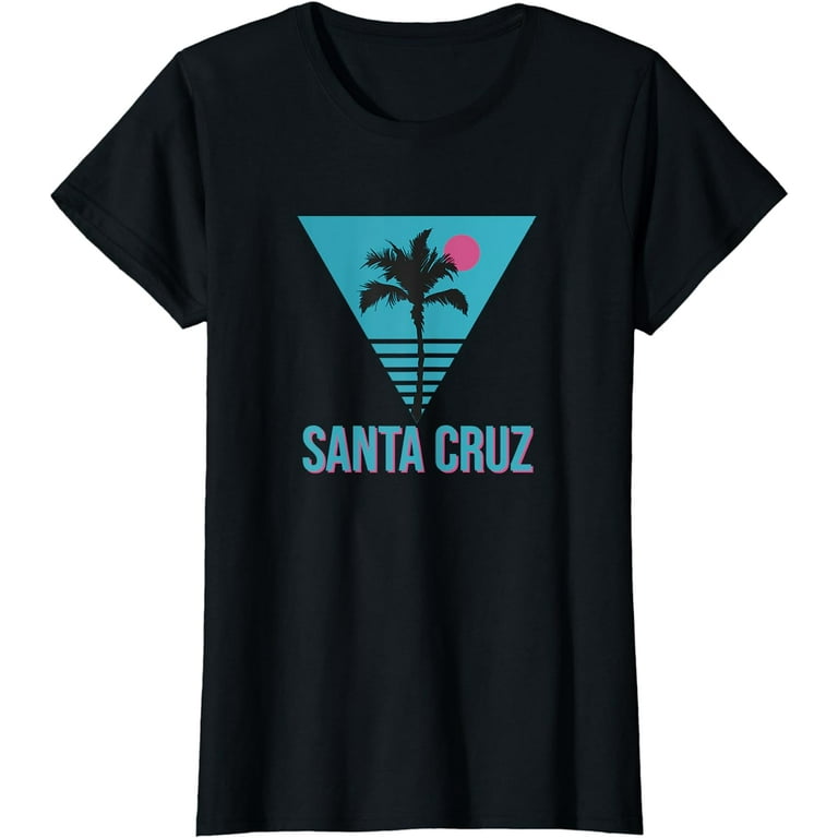 Santa Cruz California Vintage Retro T-Shirt Palm Tree Santa Cruz California Vintage Retro T-Shirt Palm Tree