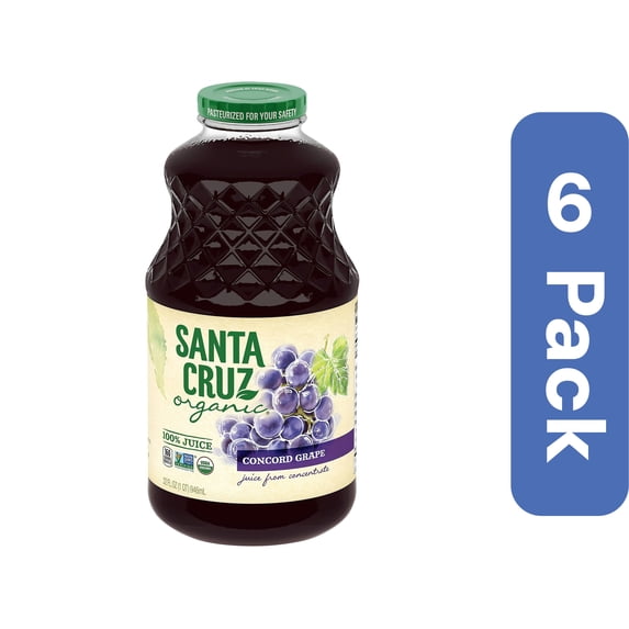 Santa Cruz Juice Grape Concord 32 oz (Pack Of 6)