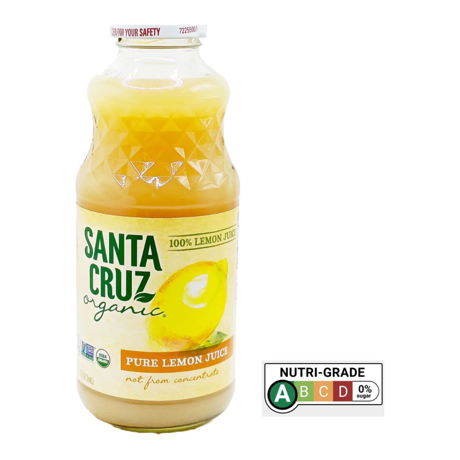 Santa Cruz, Lemon 100 Organic Juice, 16 Fl Oz