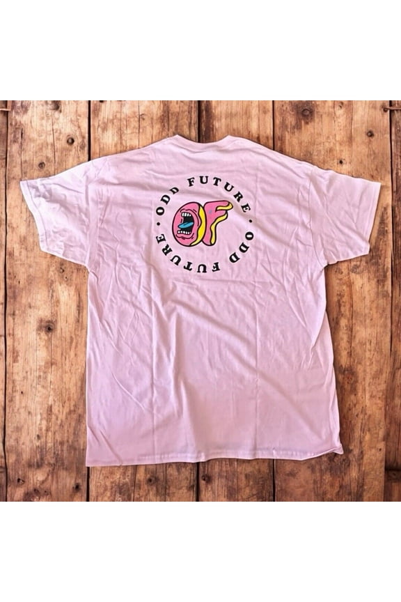 Santa Cruz Men's X Odd Future Donut Short Sleeve Crewneck Tee T-Shirt (X-Large, Pink)