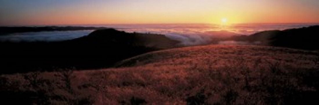 Santa Cruz Mountains CA Canvas Art - Panoramic Images (37 x 12)