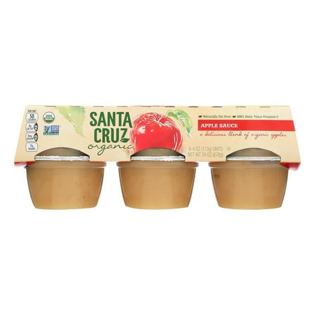 Santa Cruz Organic Apple Sauce 4 oz Each Pack of 2
