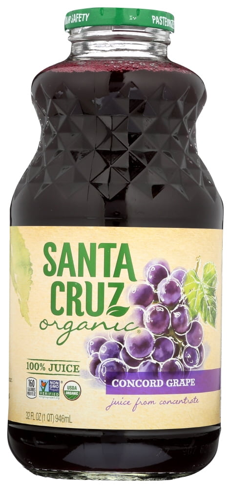 Santa Cruz Organic Fruit Juice, Organic Concord Grape, 32 Fl. Oz.