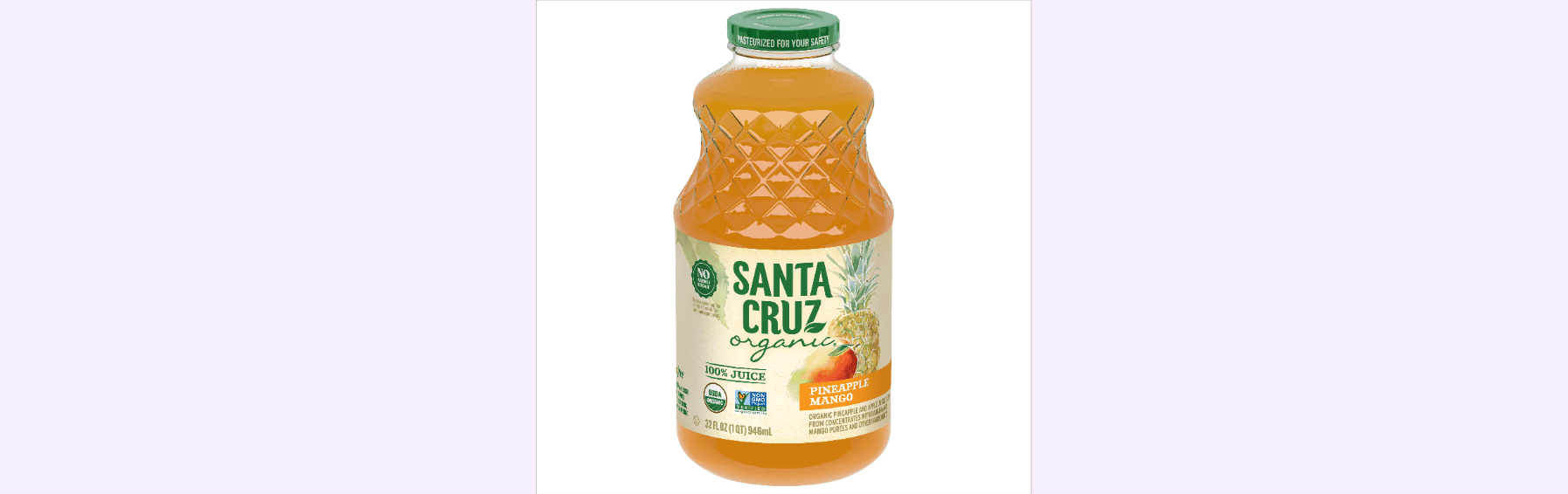 Santa Cruz Organic Juice, Pineapple Mango, 32 Fl Oz