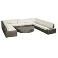 thumbnail image 1 of Santa Cruz Outdoor 10 Seater Wicker Sectional Sofa Set with Cushions Gray/White, 1 of 13