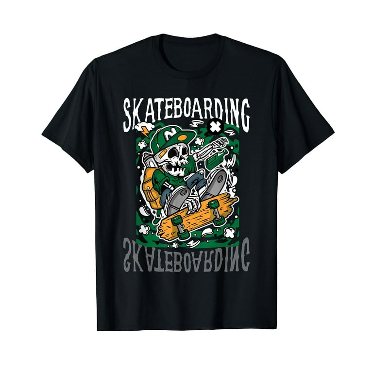 Santa Cruz Skateboarding Skull Skateboard Street Wear T-Shirt