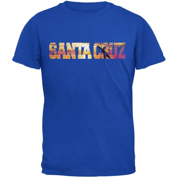Santa Cruz Sunset Royal Adult T-Shirt - Small