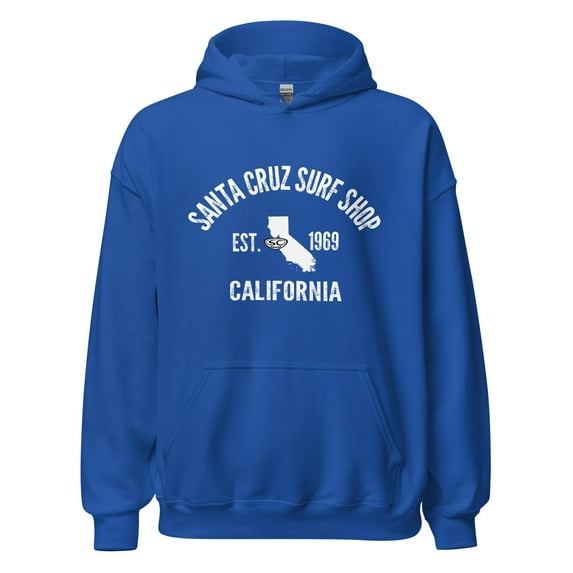 Santa Cruz Surf Shop 1969 Mens Hoodie