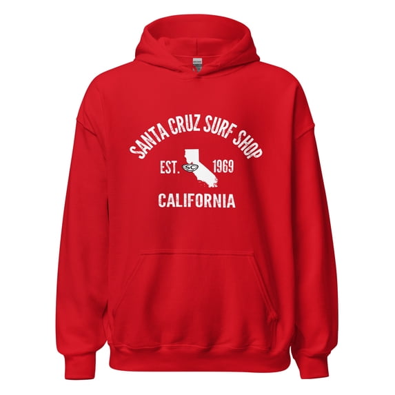 Santa Cruz Surf Shop 1969 Mens Hoodie