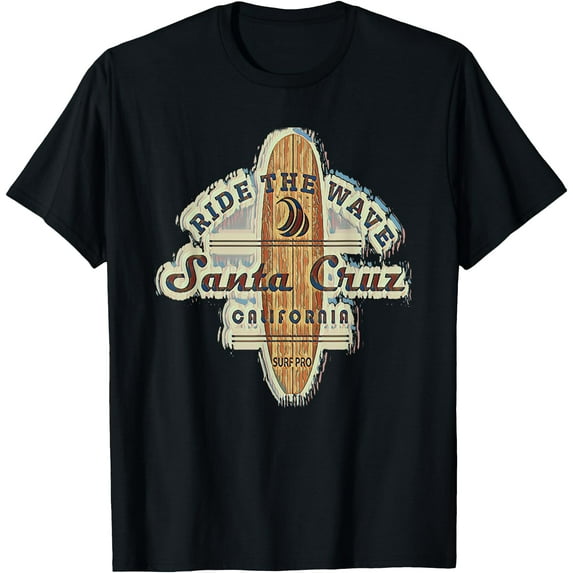 Santa Cruz Surfer Surfboard Vintage Unisex T-Shirt for Men Women Kids Toddler