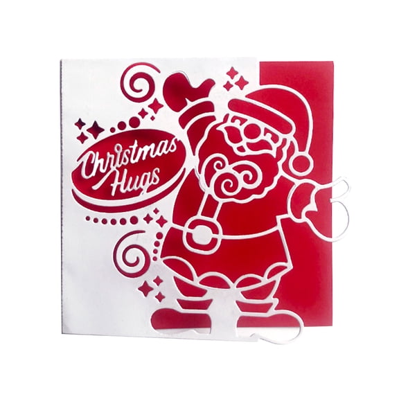 Santa Cutting Dies Christmas Theme Embossing Die for Greeting Card Card Making Scrapbooking Albums