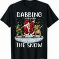 thumbnail image 1 of Santa Dabbing Through The Snow Funny Christmas Boys Kids T-Shirt, 1 of 5