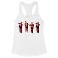 thumbnail image 1 of Santa Dancing Trump Tank Top Fitted Racerback Women's X-Small White, 1 of 5