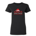thumbnail image 1 of Santa Doesn't Believe In You Either Sarcastic Novelty Gift Idea Adult Humor Funny Women's Casual Tees, 1 of 3