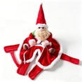 thumbnail image 1 of Santa Dog Costume Christmas Pet Clothes Santa Claus Riding Pet Cosplay Costumes Party Dressing up Dogs Cats Outfit for Small Medium Dogs, 1 of 8