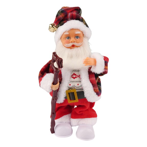 Santa Doll Electric Toy Musical Ornament Interactive Dancing Feature for Family Christmas Party