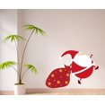 thumbnail image 1 of Santa Dragging Chirstmas Presents Wall Decal - Vinyl Sticker - Car Sticker - IDCOLOR024 - 25 Inches, 1 of 1