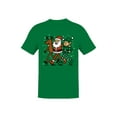 thumbnail image 1 of Santa, Elf, Reindeer Holiday Cheer Men's T-shirt, 1 of 3