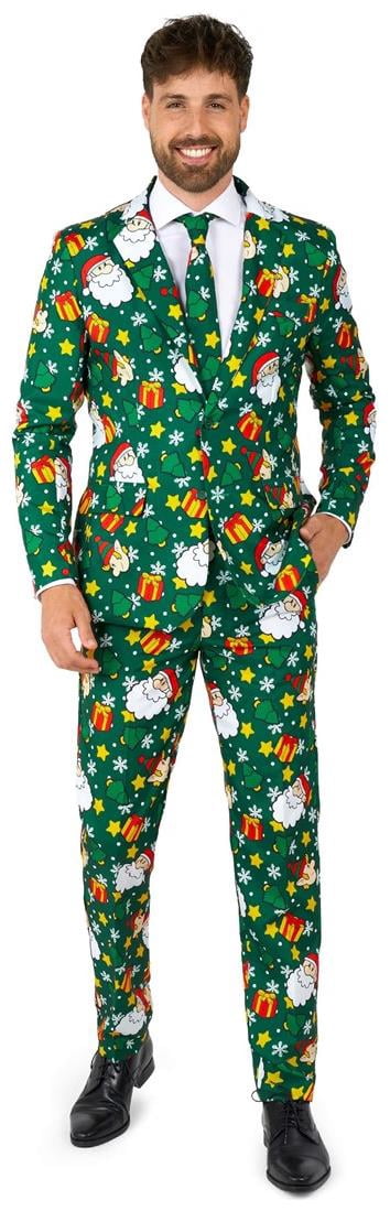 Suitmeister Men's Suits Santa Elves Green - L Green