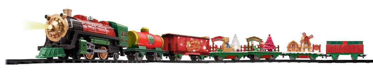 Santa Express 47pcs Eztec Battery Operated Plastic Christmas Train Set ...