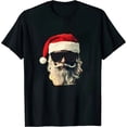 thumbnail image 1 of Santa Face Retro Sunglasses Christmas Xmas Men Women Kids T-Shirt, 1 of 5