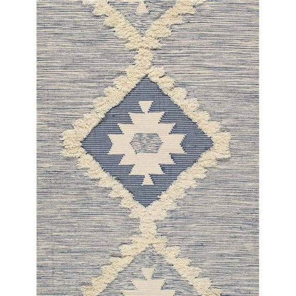 Santa Fe Collection Cotton & Wool Area Rug - 8 x 10 ft.
