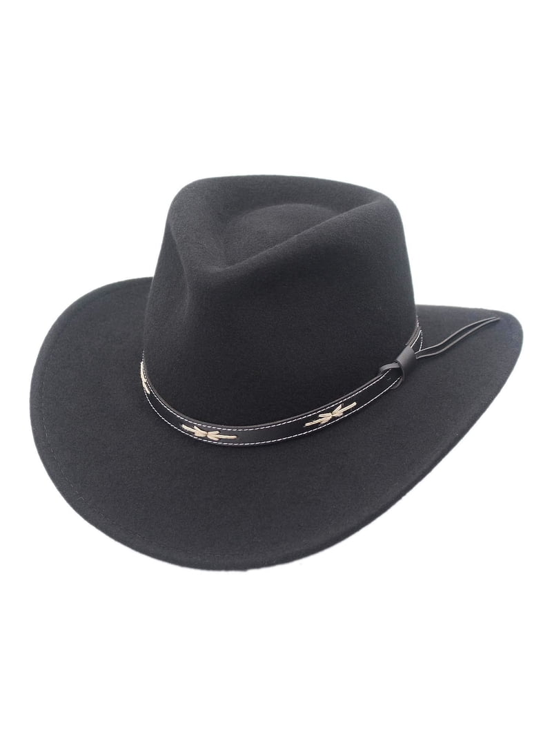 Santa Fe Crushable Wool Felt Outback Western Style Cowboy  display picture 3